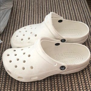 white crocs W:9 M7